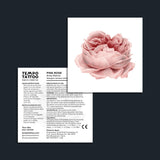 Pink Rose Temporary Tattoo