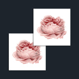 Pink Rose Temporary Tattoo