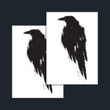 Black Crow Temporary Tattoo