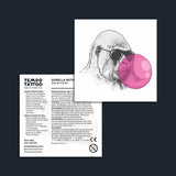 Gorilla with Bubble Gum Tattoo