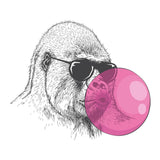 Gorilla with Bubble Gum Tattoo