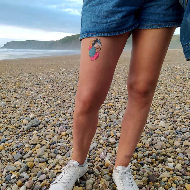 Hearts Temporary Tattoo User Photo