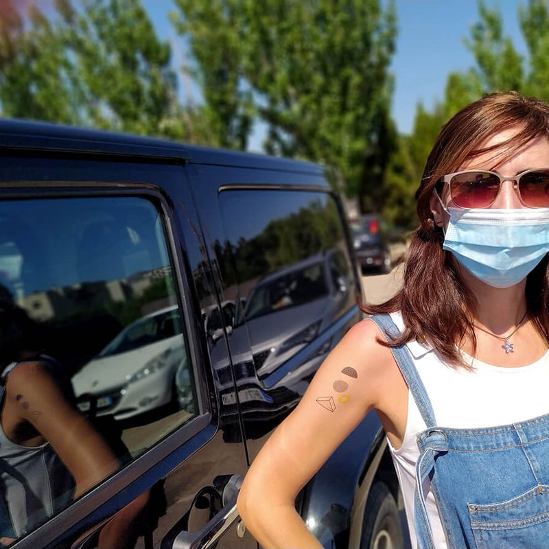 Odd Geometry Temporary Tattoo User Photo