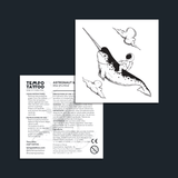 Astronaut & Narwhal Tattoo