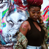 Rose with Thorns Temporary Tattoo