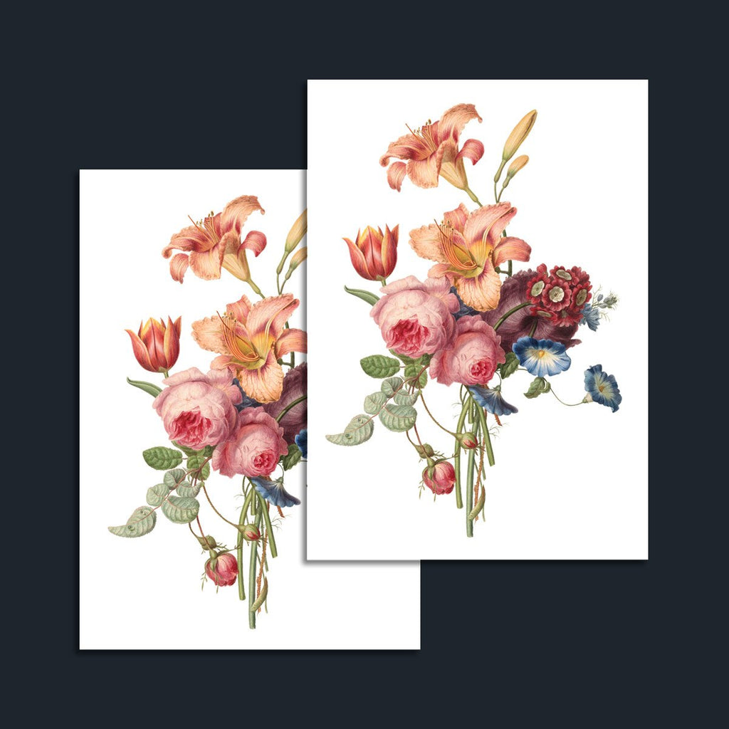 Vintage floral tattoo element pattern design Vector Image