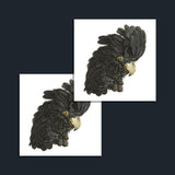 Black Cockatoo Temporary Tattoo