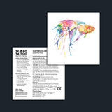 Watercolor Fish Temporary Tattoo