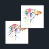 Watercolor Fish Temporary Tattoo