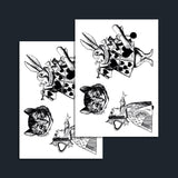 Alice in Wonderland Temporary Tattoo