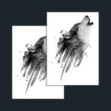 Wild Wolf Temporary Tattoo