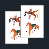 Girls in Motion Temporary Tattoo