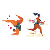 Girls in Motion Temporary Tattoo
