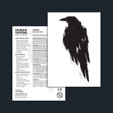 Black Crow Temporary Tattoo