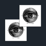 Dark Eye Temporary Tattoo