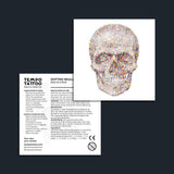 Dotted Skull Temporary Tattoo