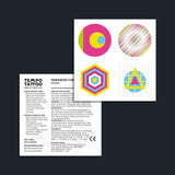 Paranoid Circles Temporary Tattoo