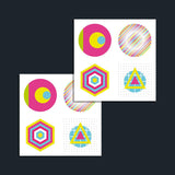 Paranoid Circles Temporary Tattoo