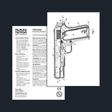 Firearm Temporary Tattoo