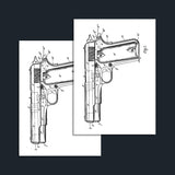 Firearm Temporary Tattoo