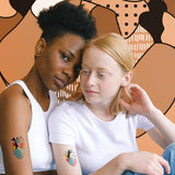 Colorful Hearts Temporary Tattoo