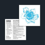 Blue Anemone Temporary Tattoo
