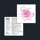 Pink Anemone Temporary Tattoo
