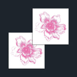 Pink Anemone Temporary Tattoo