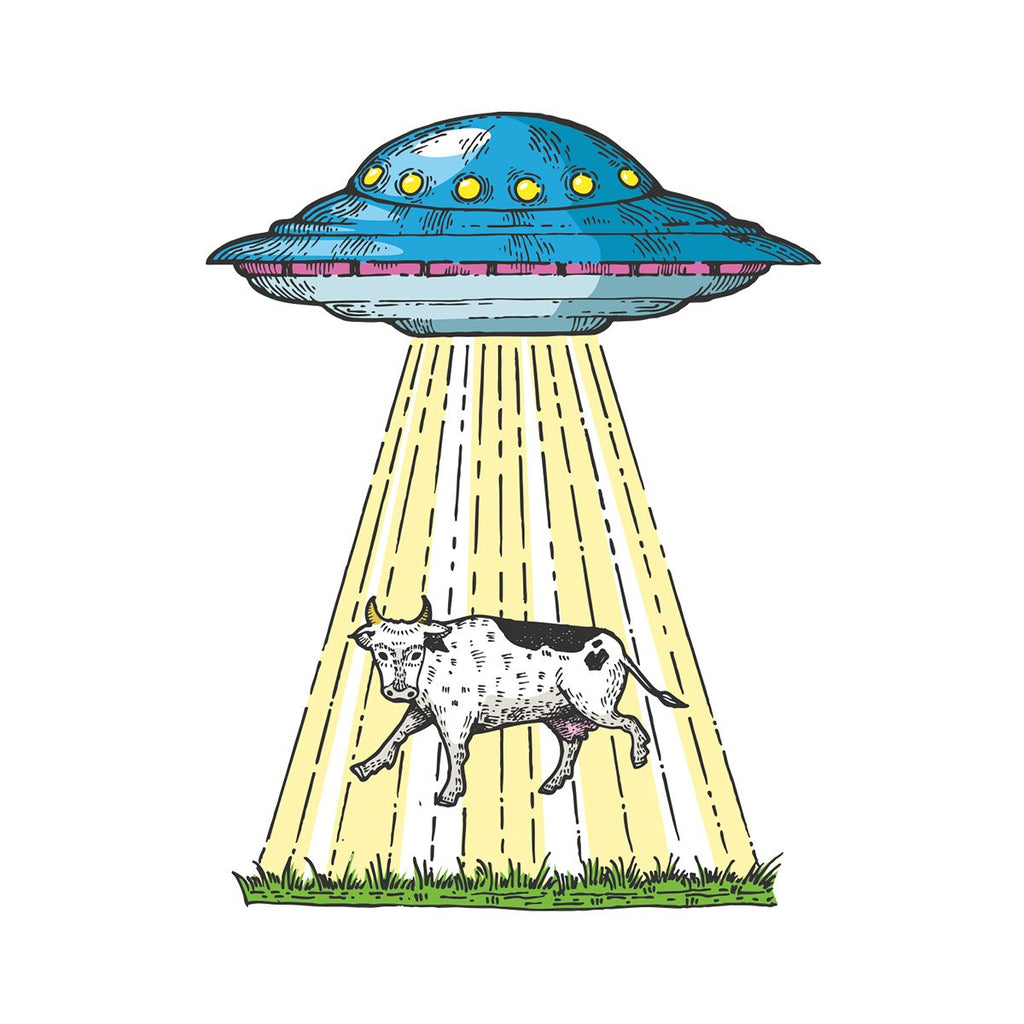 How to Draw an Alien Ship Abducting a Cow 