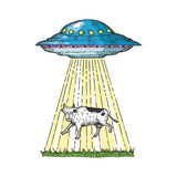 UFO & Cow Temporary Tattoo