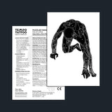 Puzzled Man Temporary Tattoo