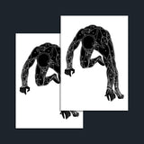 Puzzled Man Temporary Tattoo