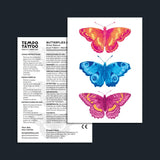 Pop Butterflies Temporary Tattoo