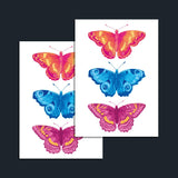 Pop Butterflies Temporary Tattoo