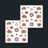 Miniature Flowers Temporary Tattoo