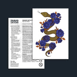 Snake with Flowers Tattoo