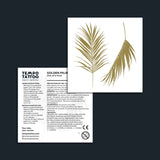 Golden Palm Leaves Tattoo