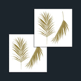 Golden Palm Leaves Tattoo