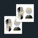 Golden & Marble Shapes Tattoo