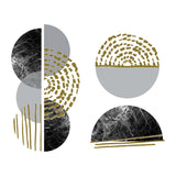 Golden & Marble Shapes Tattoo