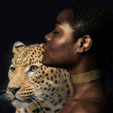 Golden Leopard Animal Print Tattoo