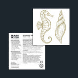 Seahorse & Seashell Tattoo