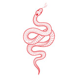 Red Snake Tattoo